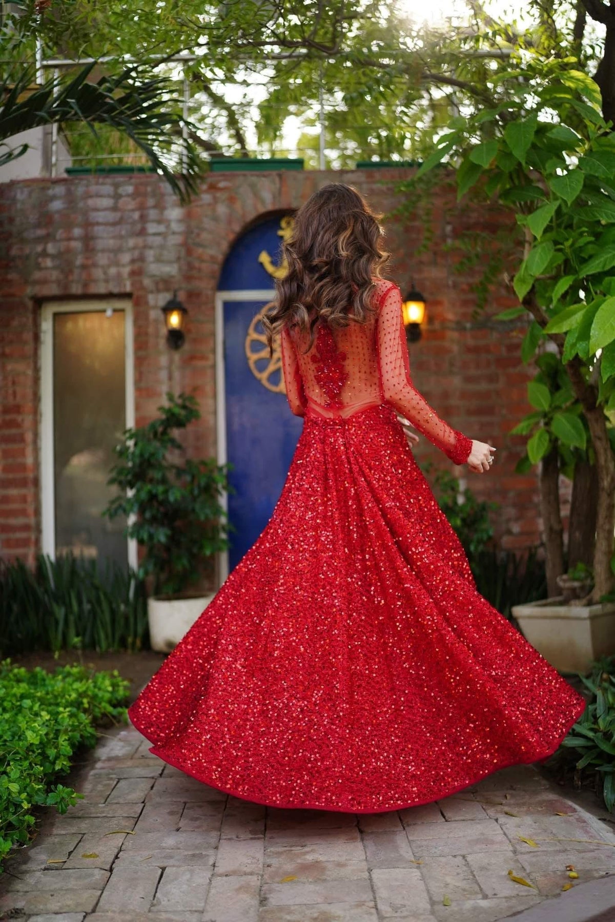 Radiant Ruby Gown