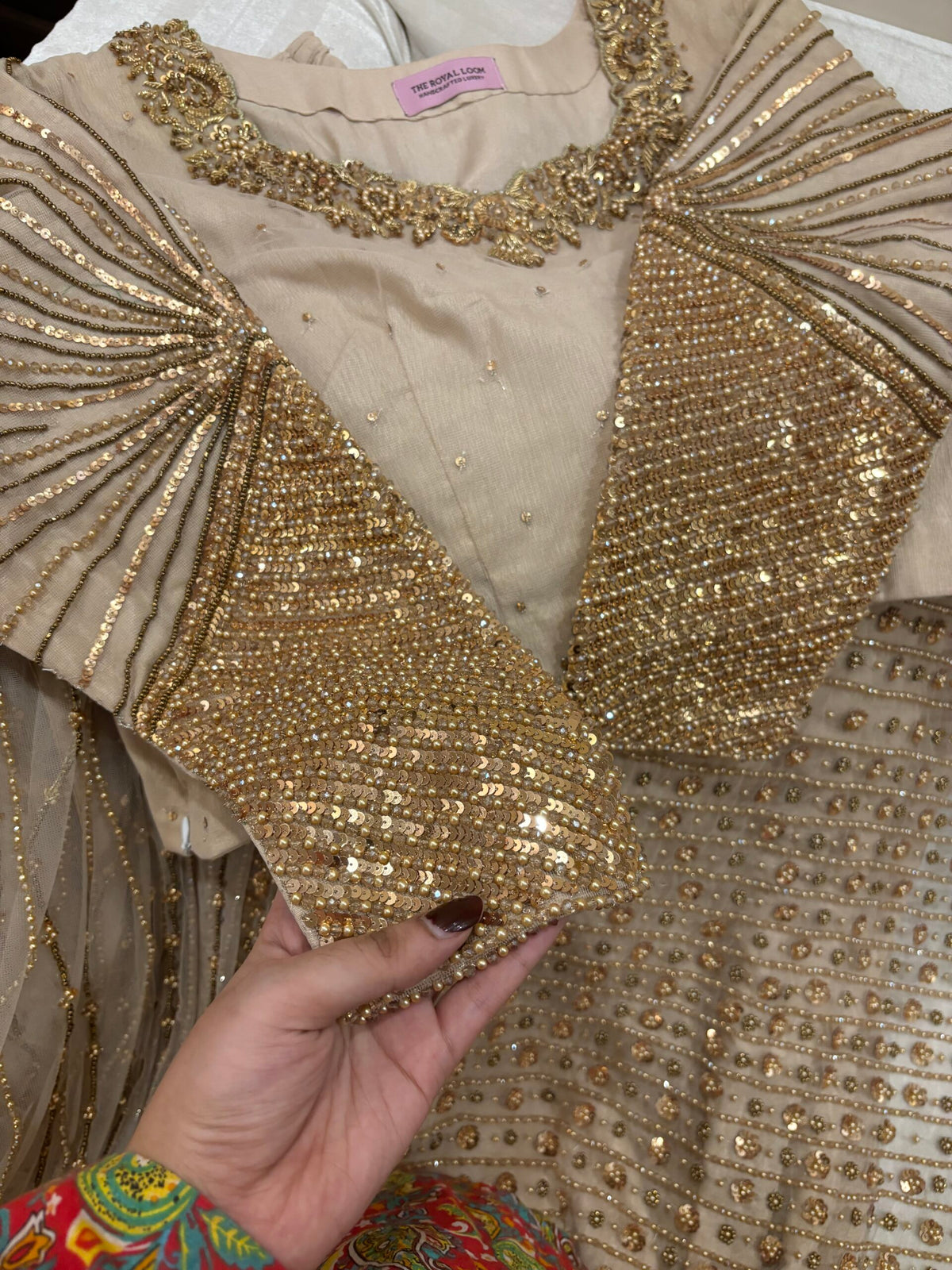Aura Gold Net Saree