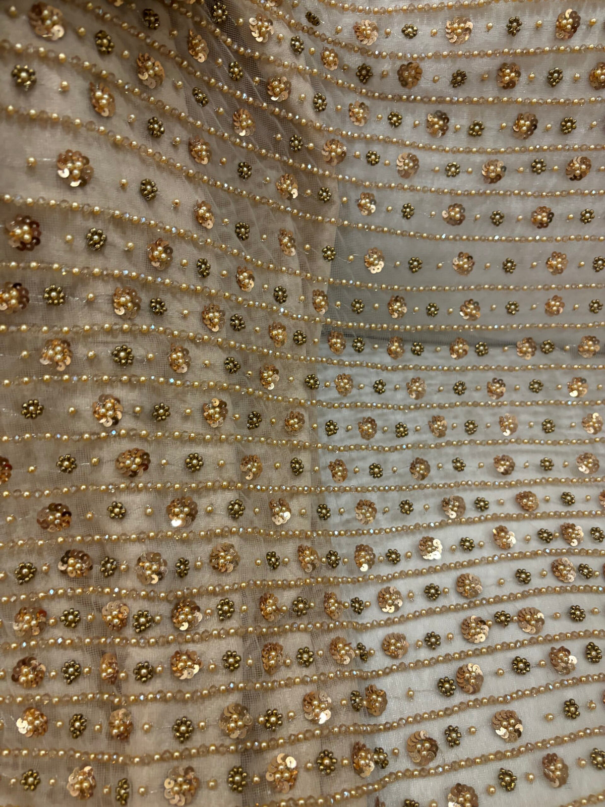Aura Gold Net Saree