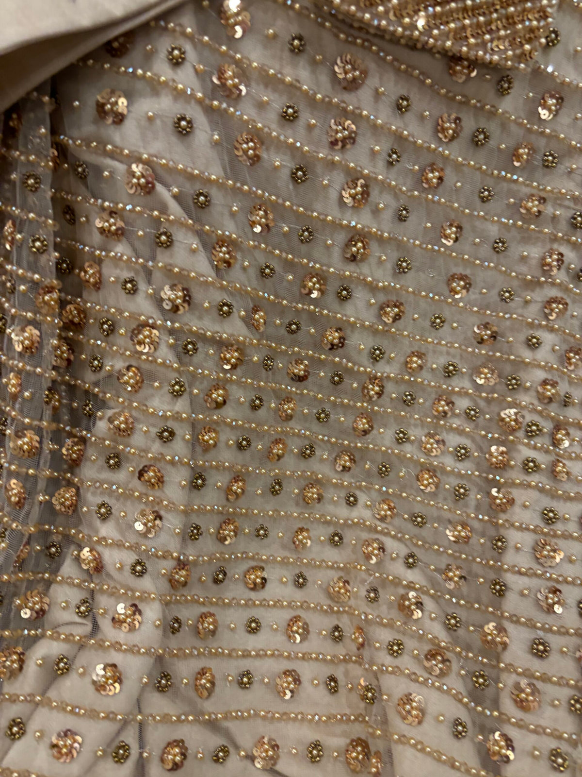 Aura Gold Net Saree