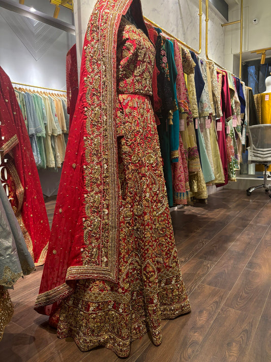 The Maharani Red Bridal Ensemble