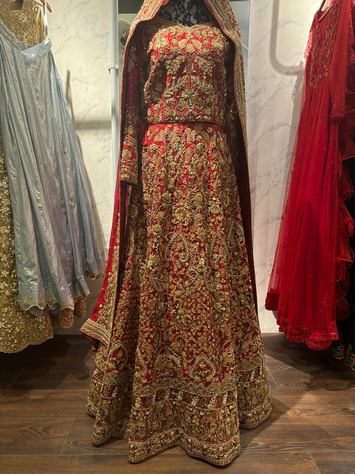 The Maharani Red Bridal Ensemble